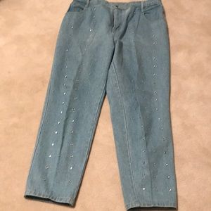 Embellished bluejeans